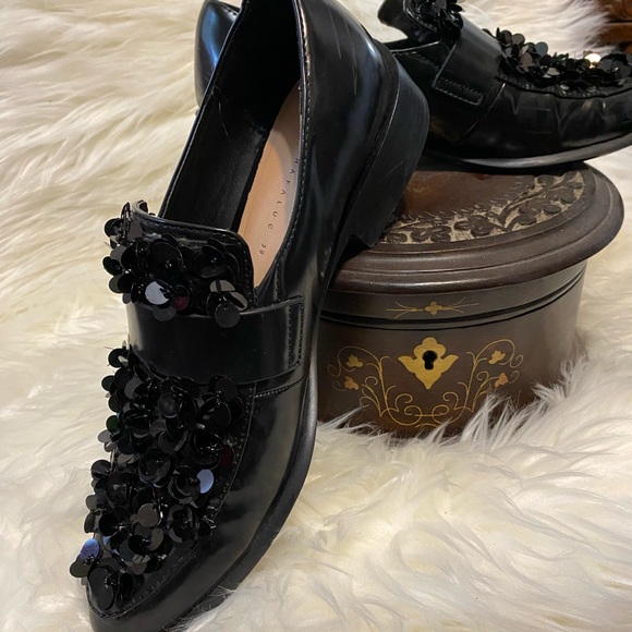 Zara TRF Bling Loafers - Picture 1 of 12